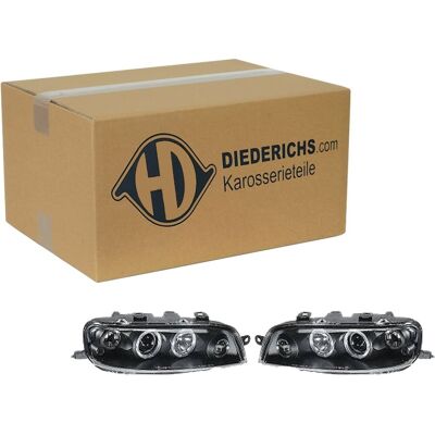 Diederichs Tuning H1 Scheinwerfer Satz Klarglas Schwarz Passend Für Fiat Punto: Diederichs Tuning H1 Scheinwerfer Satz Klarglas Schwarz Passend Für Fiat Punto: