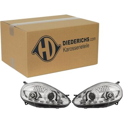 Diederichs Tuning Scheinwerfer Satz Chrom Passend Für Abarth Grande Fiat Grande: Diederichs Tuning Scheinwerfer Satz Chrom Passend Für Abarth Grande Fiat Grande:
