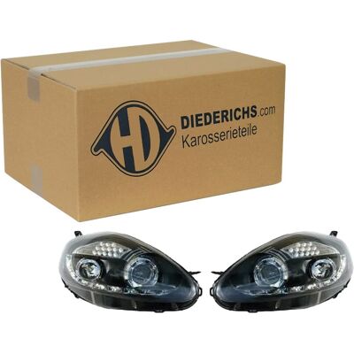 Diederichs Tuning Scheinwerfer Satz Schwarz Passend Für Abarth Grande Fiat Grand: Diederichs Tuning Scheinwerfer Satz Schwarz Passend Für Abarth Grande Fiat Grand: