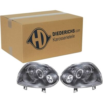 Diederichs Tuning H1 Scheinwerfer Satz Klarglas Schwarz Passend Für Renault Clio: Diederichs Tuning H1 Scheinwerfer Satz Klarglas Schwarz Passend Für Renault Clio:
