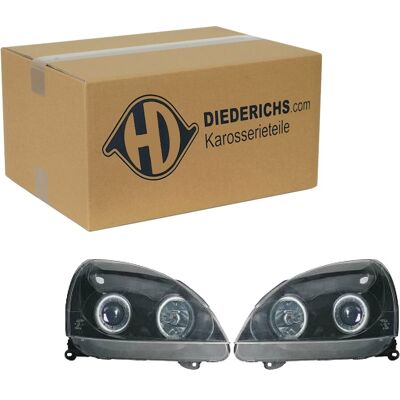 Diederichs Tuning H7/h1 Scheinwerfer Satz Schwarz Passend Für Renault Clio: Diederichs Tuning H7/h1 Scheinwerfer Satz Schwarz Passend Für Renault Clio: