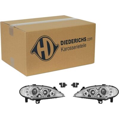 Diederichs Tuning H1 Scheinwerfer Satz Chrom Klarglas Passend Für Renault Megane: Diederichs Tuning H1 Scheinwerfer Satz Chrom Klarglas Passend Für Renault Megane: