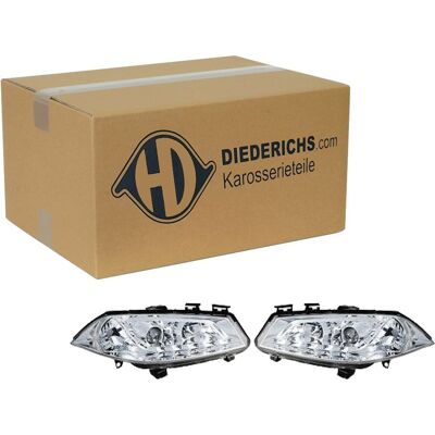 Diederichs Tuning H1 Scheinwerfer Satz Chrom Klarglas Passend Für Renault Megane: Diederichs Tuning H1 Scheinwerfer Satz Chrom Klarglas Passend Für Renault Megane: