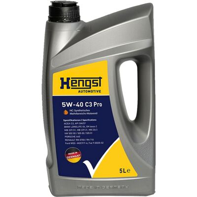 HENGST FILTER 1x5l Hengst 5w40 C3 Pro Motoröl Passend Für Vw 502.00 Mb 229.51 Rn 0710 Api Sn: Artikelnummer: 717800000 Ean: 4030776055467 HENGST FILTER 1x5l Hengst 5w40 C3 Pro Motoröl Passend Für Vw 502.00 Mb 229.51 Rn 0710 Api Sn: Artikelnummer: 717800000 Ean: 4030776055467