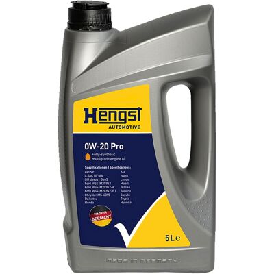 HENGST FILTER 1x5l Hengst 0w20 Pro Motoröl Passend Für Gm Dexos1 Gen2 Ford M2c947-a Api Sn: HENGST FILTER 1x5l Hengst 0w20 Pro Motoröl Passend Für Gm Dexos1 Gen2 Ford M2c947-a Api Sn: