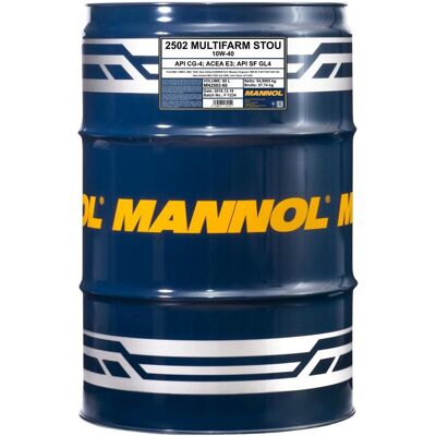 SCT - MANNOL 60 Liter Fass Mannol Hydrauliköl Multifarm Stou 10w-40 Ms17015 Api Cg-: SCT - MANNOL 60 Liter Fass Mannol Hydrauliköl Multifarm Stou 10w-40 Ms17015 Api Cg-: