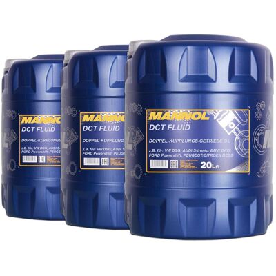 SCT - MANNOL 3x 20l Mannol Dct Doppelkupplungsgetriebeöl Auch Passend Für Vw Dsg Bmw Dkg Uvm.: Getriebeöl Aic: 58377 Bmw: 83222147477 Bmw: 83222148579 Geely: 55003 SCT - MANNOL 3x 20l Mannol Dct Doppelkupplungsgetriebeöl Auch Passend Für Vw Dsg Bmw Dkg Uvm.: Getriebeöl Aic: 58377 Bmw: 83222147477 Bmw: 83222148579 Geely: 55003