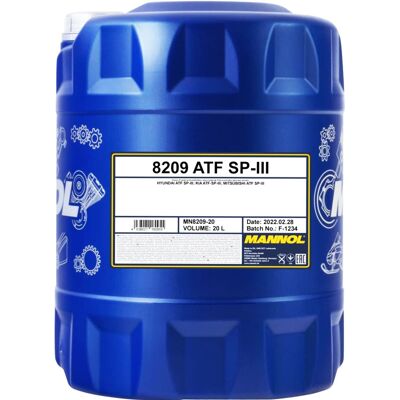SCT - MANNOL 1x 20 L Mannol Atf Sp Iii Atf Automatik Öl Passend Für Mitsubishi Kia Hyundai: SCT - MANNOL 1x 20 L Mannol Atf Sp Iii Atf Automatik Öl Passend Für Mitsubishi Kia Hyundai: