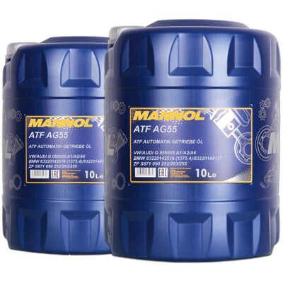 SCT GERMANY 2x10 Liter Mannol Atf Ag55 Automatik Getriebeöl Für Vw G 055 005 A1,a2,a6: SCT GERMANY 2x10 Liter Mannol Atf Ag55 Automatik Getriebeöl Für Vw G 055 005 A1,a2,a6: