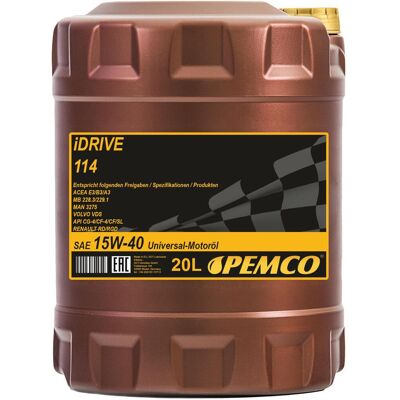SCT - MANNOL 20l Pemco Idrive 114 15w40 Universalmotoröl Passend Für Api Ch-4/sl Acea E7 A3: SCT - MANNOL 20l Pemco Idrive 114 15w40 Universalmotoröl Passend Für Api Ch-4/sl Acea E7 A3: