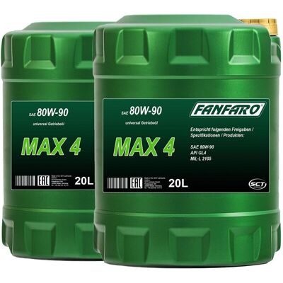 SCT GERMANY 2x 20l Fanfaro Max 4 80w-90 Api Gl-4 Universal Getriebeöl: SCT GERMANY 2x 20l Fanfaro Max 4 80w-90 Api Gl-4 Universal Getriebeöl: