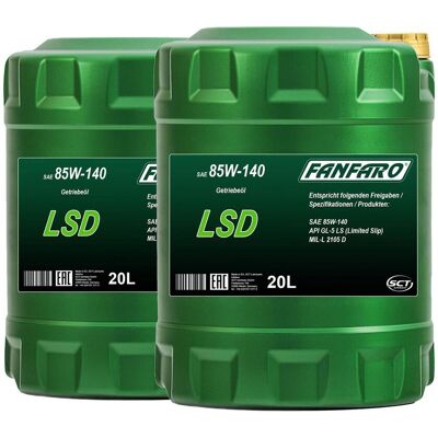 SCT GERMANY 2x 20l Fanfaro Lsd 85w-140 Gl-5 Getriebeöl Auf Mineralölbasis: SCT GERMANY 2x 20l Fanfaro Lsd 85w-140 Gl-5 Getriebeöl Auf Mineralölbasis: