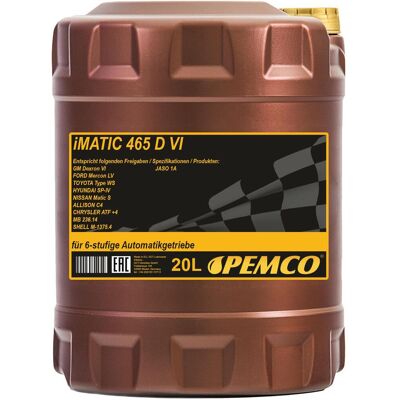 PEMCO - iMATIC 465 D VI - MB236.14 - Dexron VI - ATF oil PEMCO - iMATIC 465 D VI - MB236.14 - Dexron VI - ATF oil
