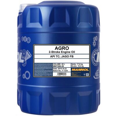 SCT - MANNOL 20l Mannol Motor-öl Api Tc Agro Mineralisch Passend Für 2-takt-motor Husqvarna: SCT - MANNOL 20l Mannol Motor-öl Api Tc Agro Mineralisch Passend Für 2-takt-motor Husqvarna: