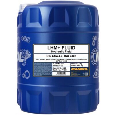 SCT - MANNOL 20l Mannol Hydrauliköl Lhm+fluid Din 51524.3 Iso 7308 Passend Für Psa B712710 Fi: SCT - MANNOL 20l Mannol Hydrauliköl Lhm+fluid Din 51524.3 Iso 7308 Passend Für Psa B712710 Fi: