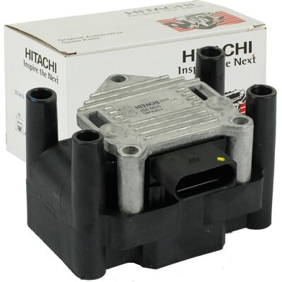 Hitachi Zündspule + Zündkerzen für Audi VW Seat Skoda Hitachi Zündspule + Zündkerzen für Audi VW Seat Skoda