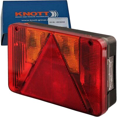 Knott Radex Anhänger Rücklicht - Links, Mehrfunktionen, 218x140x58mm Knott Radex Anhänger Rücklicht - Links, Mehrfunktionen, 218x140x58mm