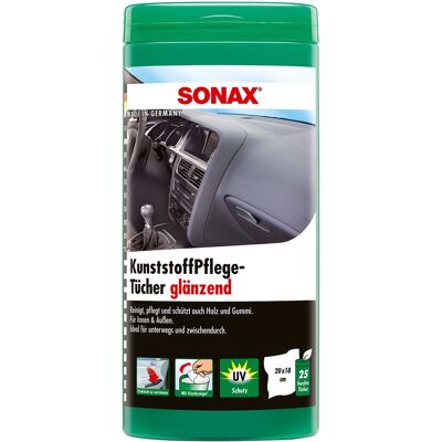 Sonax Kunststoffpflegetücher Glänzend - Reinigung & Pflege - 113ml Sonax Kunststoffpflegetücher Glänzend - Reinigung & Pflege - 113ml