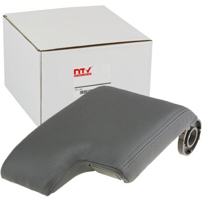 NTY BMW E46 Armlehnenabdeckung - Leder Grau - Vorne NTY BMW E46 Armlehnenabdeckung - Leder Grau - Vorne