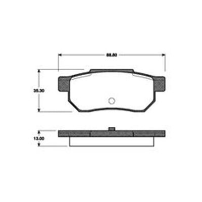 Honda 43022sd2930 Hinterachse Bremsbelagsatz - Bremsbelagsatz Honda 43022sd2930 Hinterachse Bremsbelagsatz - Bremsbelagsatz