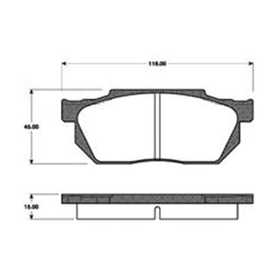 Nk Honda Civic CRX Bremsbelagsatz - Vorderachse Nk Honda Civic CRX Bremsbelagsatz - Vorderachse