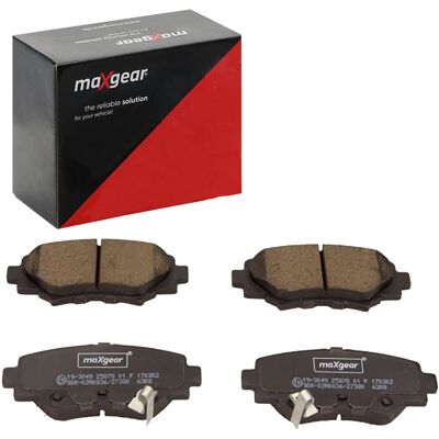 Maxgear Mazda 3 Hinterachse Bremsbeläge Satz - Disc-Bremse, Verschleißanzeige Maxgear Mazda 3 Hinterachse Bremsbeläge Satz - Disc-Bremse, Verschleißanzeige