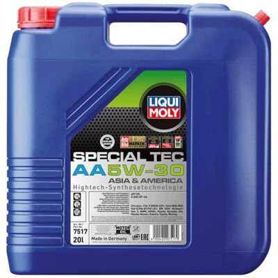 1x 20l Liqui Moly Motoröl Special Tec Aa 5w-30 Passend Für Api Sq Ilsac Gf-7a: 1x 20l Liqui Moly Motoröl Special Tec Aa 5w-30 Passend Für Api Sq Ilsac Gf-7a: