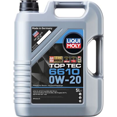 1x 5l Liqui Moly Motor Top Tec 6610 0w20 Passend Für Acea C5 Api Sp Mb 229.71: 1x 5l Liqui Moly Motor Top Tec 6610 0w20 Passend Für Acea C5 Api Sp Mb 229.71: