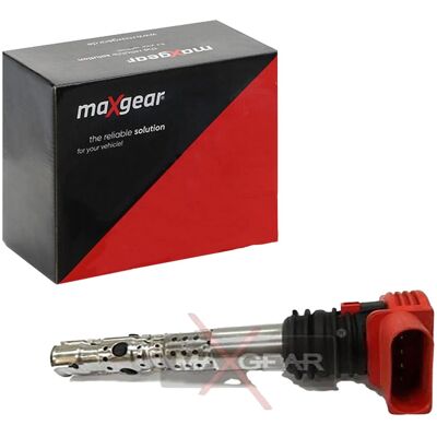 MAXGEAR 13-0108 Zündspule - Rot, 4-poliger SAE, Kompatibel mit Audi, Seat, Skoda, VW, Lamborghini, Bentley MAXGEAR 13-0108 Zündspule - Rot, 4-poliger SAE, Kompatibel mit Audi, Seat, Skoda, VW, Lamborghini, Bentley