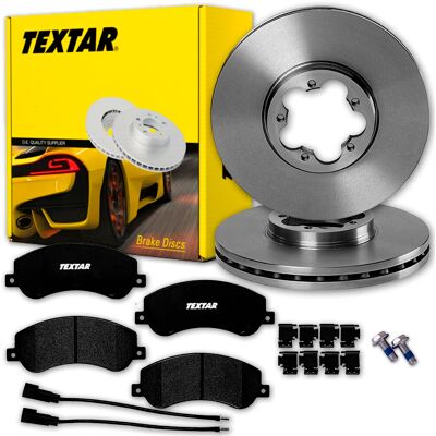 Textar Bremsscheiben 300mm + Beläge Vorne Für Ford Transit + Tourneo 2006 - 2014: Bremsscheibe: 1371393, 1503287, 1546747, 2256302, 6c111125aa, 6c1111 Textar Bremsscheiben 300mm + Beläge Vorne Für Ford Transit + Tourneo 2006 - 2014: Bremsscheibe: 1371393, 1503287, 1546747, 2256302, 6c111125aa, 6c1111