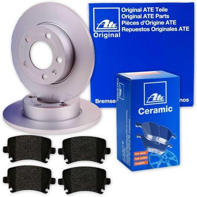 Ate Bremsscheiben + Ceramic Beläge Hinten Für Vw Golf 5 6 Touran Audi A3 Octavia: Bremsscheibe: 1k0615601ac, 1k0615601l Bremsbelagsatz: 1k0698451, 1k0 Ate Bremsscheiben + Ceramic Beläge Hinten Für Vw Golf 5 6 Touran Audi A3 Octavia: Bremsscheibe: 1k0615601ac, 1k0615601l Bremsbelagsatz: 1k0698451, 1k0