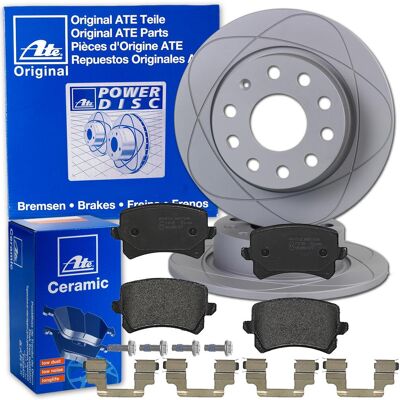 Ate Powerdisc Bremsscheiben + Ceramic Beläge Hinten Für Audi A6 C6 4f Limo Avant: Bremsbelagsatz, Scheibenbremse A.b.s.: 37411 A.b.s.: 37739 Abakus: 2 Ate Powerdisc Bremsscheiben + Ceramic Beläge Hinten Für Audi A6 C6 4f Limo Avant: Bremsbelagsatz, Scheibenbremse A.b.s.: 37411 A.b.s.: 37739 Abakus: 2