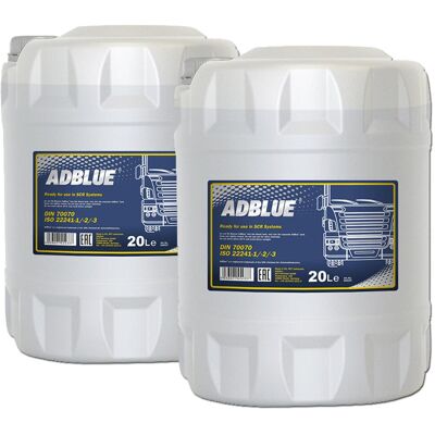 40l (2x20l) Adblue® Von Mannol Harnstofflösung Für Scr-diesel Kfz Pkw Auto Lkw: 40l (2x20l) Adblue® Von Mannol Harnstofflösung Für Scr-diesel Kfz Pkw Auto Lkw: