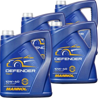 Hausmarke 4x5l Mannol Defender Motoröl Sae 10w-40 Passend Für Vw 505/502/500.00 Mb 229.1/3: Mn7507-5 Hausmarke 4x5l Mannol Defender Motoröl Sae 10w-40 Passend Für Vw 505/502/500.00 Mb 229.1/3: Mn7507-5