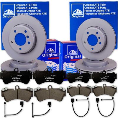 Ate Bremsscheiben + Beläge Vorne + Hinten Für Vw Touareg Audi Q7 Porsche Cayenne: Bremsscheibe: 7l6615301k, 7l6615302k, 7l8615301, 7l8615302, 95535140 Ate Bremsscheiben + Beläge Vorne + Hinten Für Vw Touareg Audi Q7 Porsche Cayenne: Bremsscheibe: 7l6615301k, 7l6615302k, 7l8615301, 7l8615302, 95535140