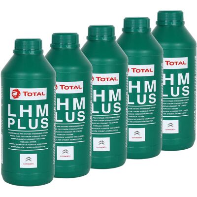 5x1l Total Lhm Plus + Hydrauliköl Öl Grün Servoöl Bremsflüssigkeit Für Citroen: 5x1l Total Lhm Plus + Hydrauliköl Öl Grün Servoöl Bremsflüssigkeit Für Citroen: