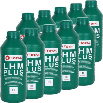 10x1l Total Lhm Plus + Hydrauliköl Öl Grün Servoöl Bremsflüssigkeit Für Citroen: 10x1l Total Lhm Plus + Hydrauliköl Öl Grün Servoöl Bremsflüssigkeit Für Citroen:
