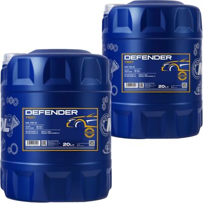 SCT GERMANY 2x20l Mannol Defender Motoröl 10w-40 Passend Für Vw 505/502/500.00 Mb 229.1/3: Mn7507-20 SCT GERMANY 2x20l Mannol Defender Motoröl 10w-40 Passend Für Vw 505/502/500.00 Mb 229.1/3: Mn7507-20