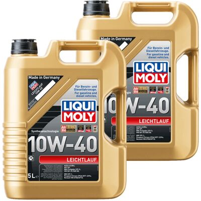 2x5l Liqui Moly Motoröl Leichtlauf 10w-40 Passend Für Api Sp Acea A3/b4 Mb 229.3: 2x5l Liqui Moly Motoröl Leichtlauf 10w-40 Passend Für Api Sp Acea A3/b4 Mb 229.3: