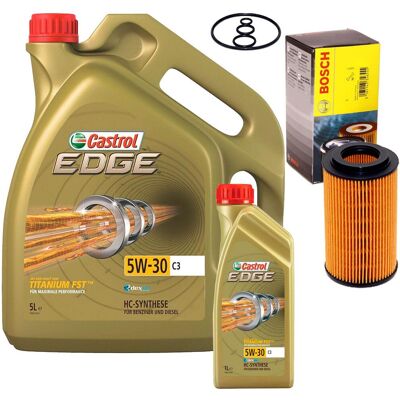 Bosch Ölfilter + 6l Castrol Motoröl Passend Für Bmw 3er E46 5er E39 318 320 520d: Ölwechselset Bmw: 11422247018 Bosch Ölfilter + 6l Castrol Motoröl Passend Für Bmw 3er E46 5er E39 318 320 520d: Ölwechselset Bmw: 11422247018