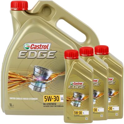 8 Liter Castrol Edge Fst Ll 5w-30 Motor-öl Motoren-öl Für Vw 504 00 507 00: 8 Liter Castrol Edge Fst Ll 5w-30 Motor-öl Motoren-öl Für Vw 504 00 507 00: