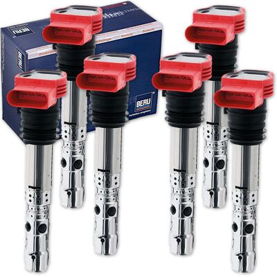 6x Beru Zündspule 3.0 Für Audi A4 (b6 B7) A6 (c5 C6) A8 (4e) Ab Bj 2000 Bis 2006: Zündspule Abakus: 12201020 Abakus: 12201074 Ap Xenergy: Xe9002ar Ap 6x Beru Zündspule 3.0 Für Audi A4 (b6 B7) A6 (c5 C6) A8 (4e) Ab Bj 2000 Bis 2006: Zündspule Abakus: 12201020 Abakus: 12201074 Ap Xenergy: Xe9002ar Ap
