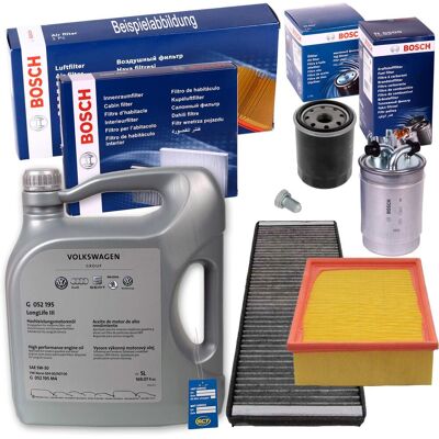 Bosch Filter Inspektions Set+vw 0w-30 Motoröl 1.9 Tdi Für Vw Golf 4 Bora Audi A3: Verschlussschraube, Ölwanne Vag: N..90813201 Vag: N..90813202 Vag: N Bosch Filter Inspektions Set+vw 0w-30 Motoröl 1.9 Tdi Für Vw Golf 4 Bora Audi A3: Verschlussschraube, Ölwanne Vag: N..90813201 Vag: N..90813202 Vag: N