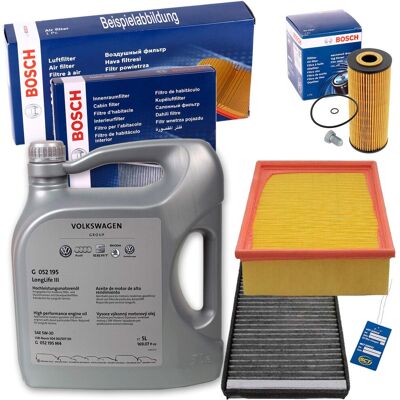 Bosch Filter Inspektions Satz Set+0w30 Vw Motoröl 2.5 Tdi Für Vw Passat Audi A4: Ölfilter 059115561a, 059115561b, 059115562, 59115562 Luftfilter 05813 Bosch Filter Inspektions Satz Set+0w30 Vw Motoröl 2.5 Tdi Für Vw Passat Audi A4: Ölfilter 059115561a, 059115561b, 059115562, 59115562 Luftfilter 05813