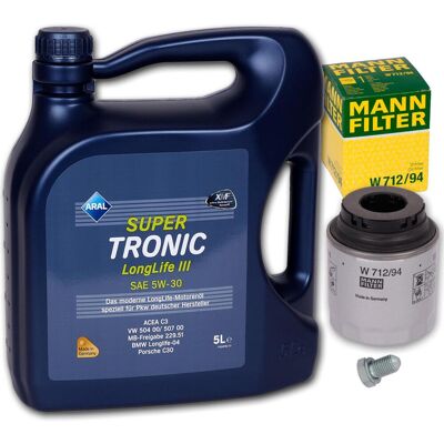 MANN-FILTER Mann Filterset+aral 5w30 Öl Für Audi A1 A3 Vw Touran Polo 6r Passat Golf 6: Verschlussschraube, Ölwanne 3rg: 83021 Aic: 51791 Aic: 60209 Aic: 77789 Au MANN-FILTER Mann Filterset+aral 5w30 Öl Für Audi A1 A3 Vw Touran Polo 6r Passat Golf 6: Verschlussschraube, Ölwanne 3rg: 83021 Aic: 51791 Aic: 60209 Aic: 77789 Au