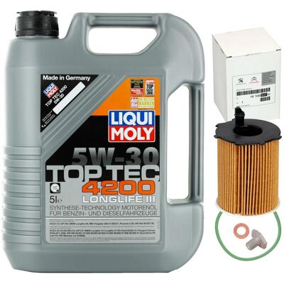 PSA Original Ölfilter+liqui Moly 5w30 Passend Für Peugeot 307 308 Citroen C3-c5 Ds3: Ölwechsel Set Citroën: 1610693780 Peugeot: 1610693780 Citroën/peugeot PSA Original Ölfilter+liqui Moly 5w30 Passend Für Peugeot 307 308 Citroen C3-c5 Ds3: Ölwechsel Set Citroën: 1610693780 Peugeot: 1610693780 Citroën/peugeot