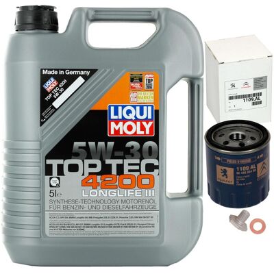 PSA Oe 1109.al Ölfilter+5w30 Liqui Moly Passend Für Citroen Berlingo Peugeot 206: Ölwechsel Set Citroën: 1109al Citroën: 1109r0 Citroën: 1109r1 Citroën: 1 PSA Oe 1109.al Ölfilter+5w30 Liqui Moly Passend Für Citroen Berlingo Peugeot 206: Ölwechsel Set Citroën: 1109al Citroën: 1109r0 Citroën: 1109r1 Citroën: 1