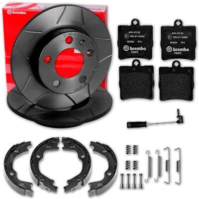 Brembo Geschlitzte Bremsscheiben+ Beläge Hinten Für Mercedes W203 A209 C209 R171: Bremsbackensatz Chrysler: 5143676aa Mercedes-benz: 1244200220 Merced Brembo Geschlitzte Bremsscheiben+ Beläge Hinten Für Mercedes W203 A209 C209 R171: Bremsbackensatz Chrysler: 5143676aa Mercedes-benz: 1244200220 Merced