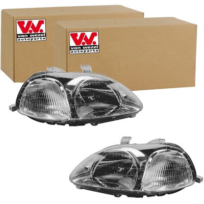 2x Van Wezel H4 Scheinwerfer Set Links+rechts Passend Für Honda Civic: Hauptscheinwerfer Abakus: 2171120lldem Diederichs: 5206083 Honda: 04336s04307 J 2x Van Wezel H4 Scheinwerfer Set Links+rechts Passend Für Honda Civic: Hauptscheinwerfer Abakus: 2171120lldem Diederichs: 5206083 Honda: 04336s04307 J