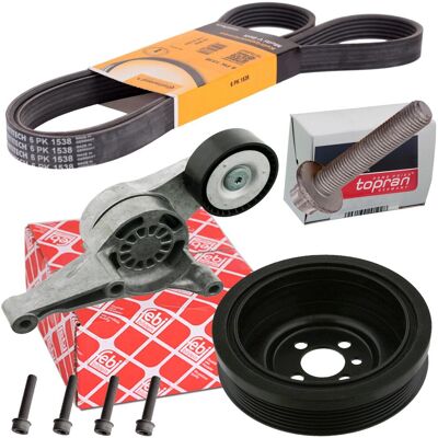 CONTINENTAL+FEBI Conti Keilrippenriemen + Febi Spanner + Kw-scheibe Für Vw Audi 1.9 2.0 Tdi Klima: Riemenscheibe, Kurbelwelle 3rg: 10309 Aisin: Pdavg702 Ashika: 122055 CONTINENTAL+FEBI Conti Keilrippenriemen + Febi Spanner + Kw-scheibe Für Vw Audi 1.9 2.0 Tdi Klima: Riemenscheibe, Kurbelwelle 3rg: 10309 Aisin: Pdavg702 Ashika: 122055